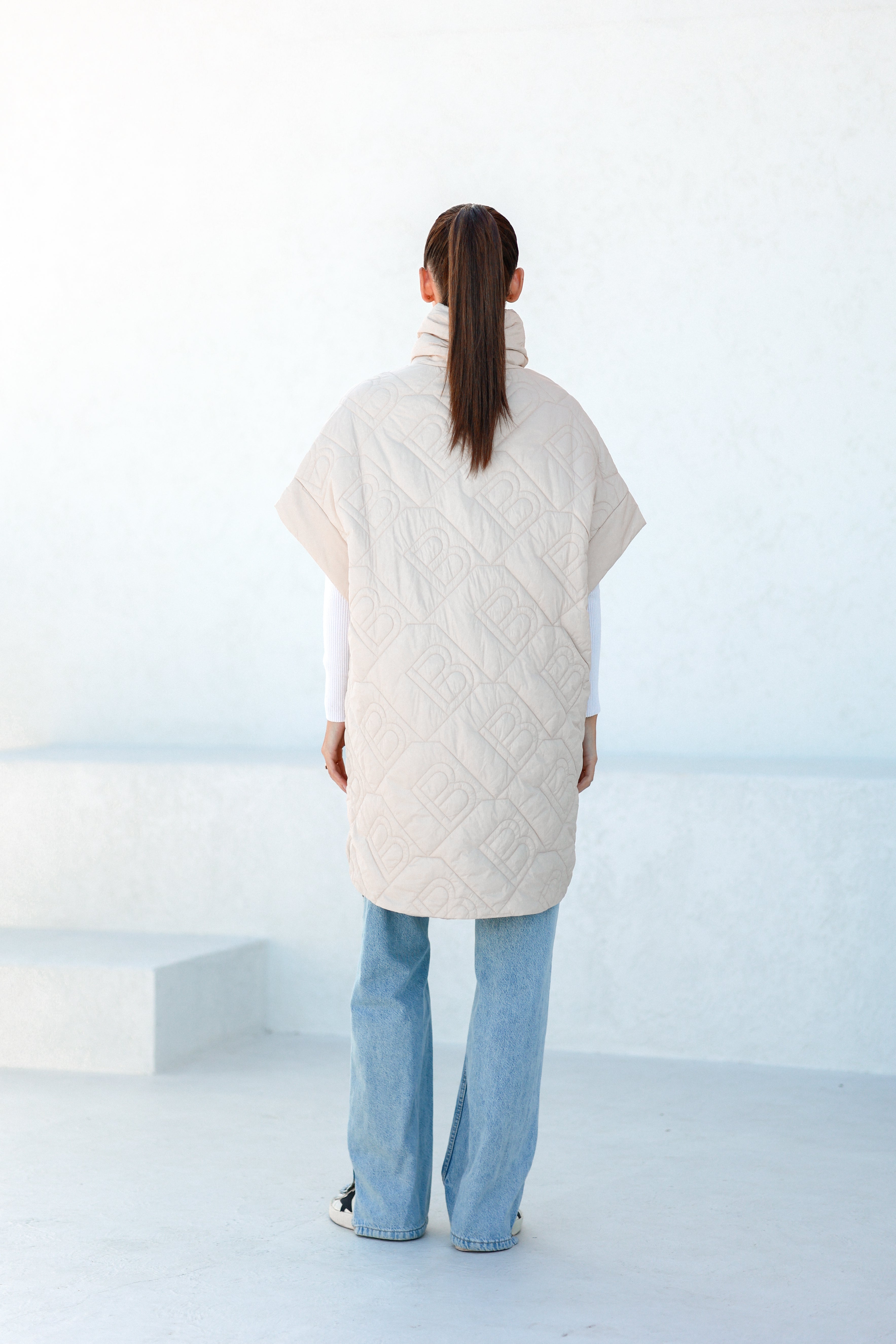 Bianca Relaxed Fit Embossed Vest