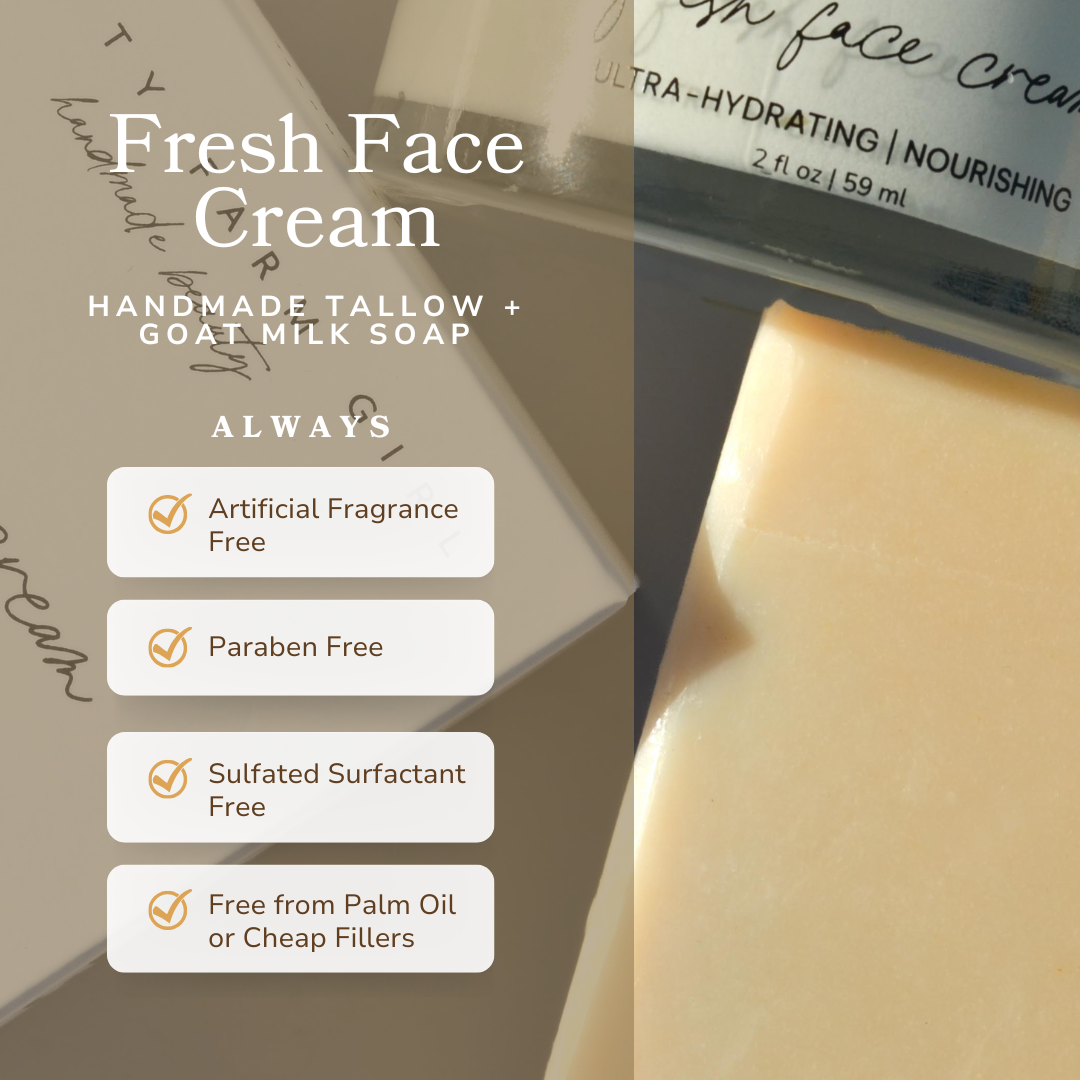 Fresh Face Cream Tallow Facial Bar