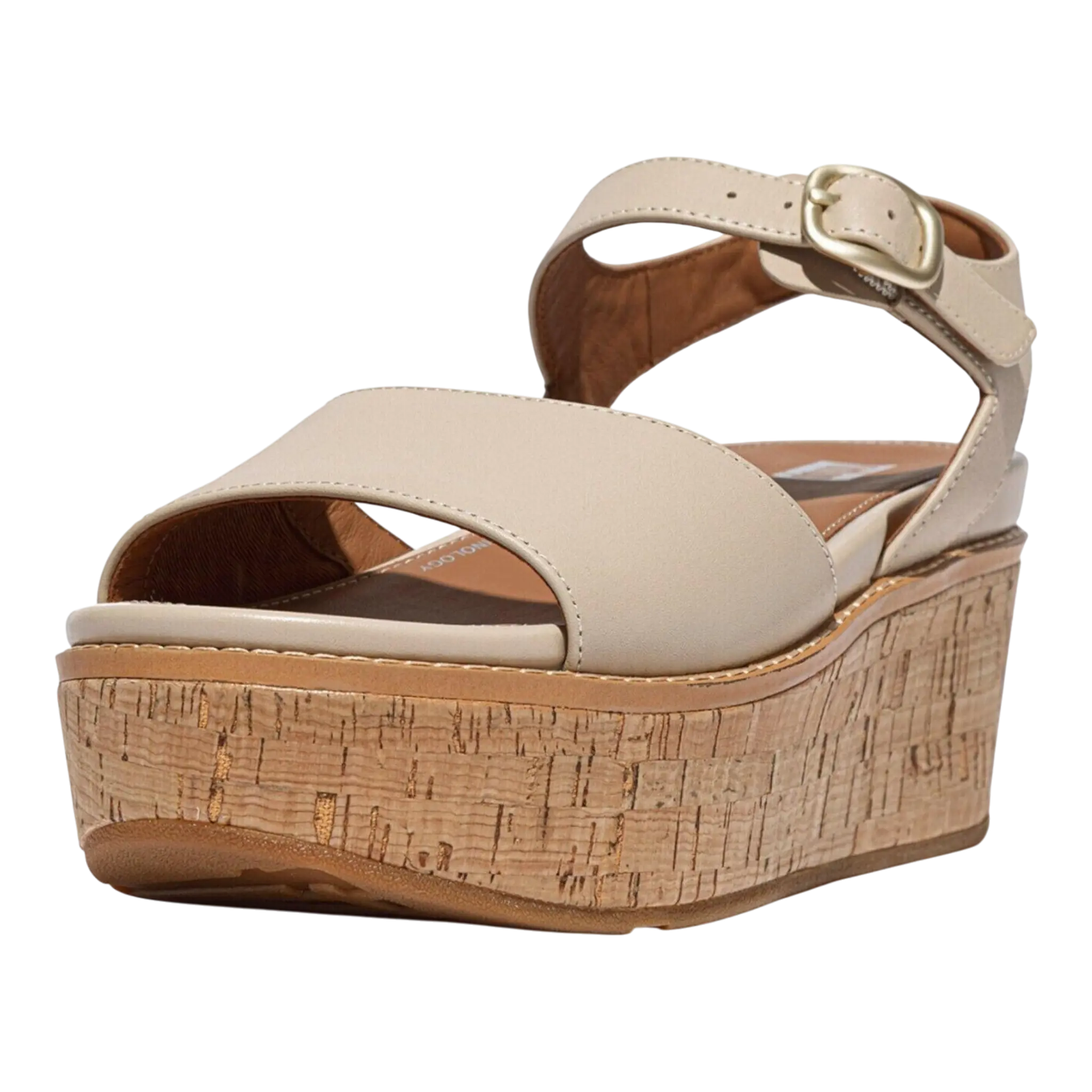 FitFlop Eloise Women Wedge Sandals Stone Beige