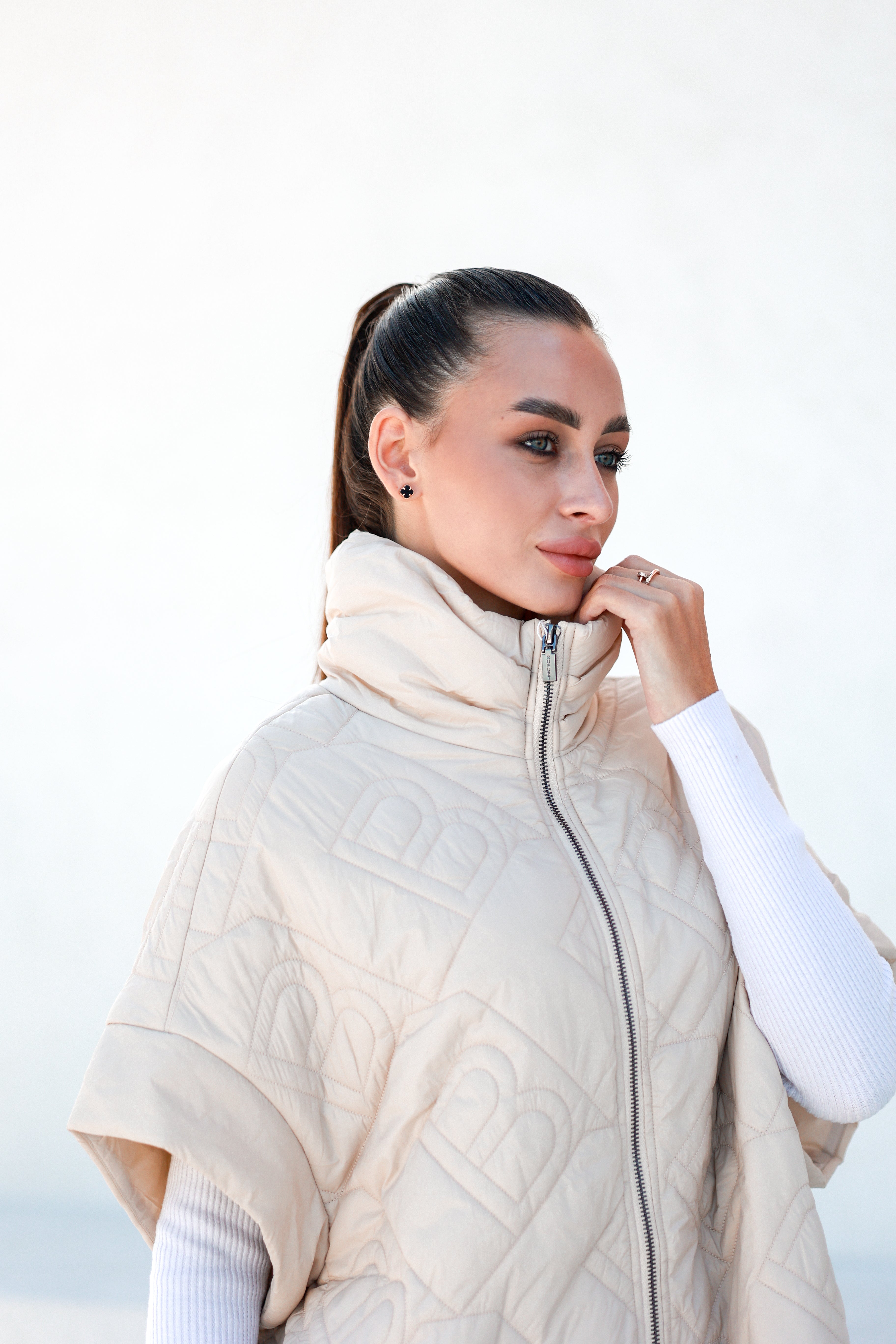 Bianca Relaxed Fit Embossed Vest