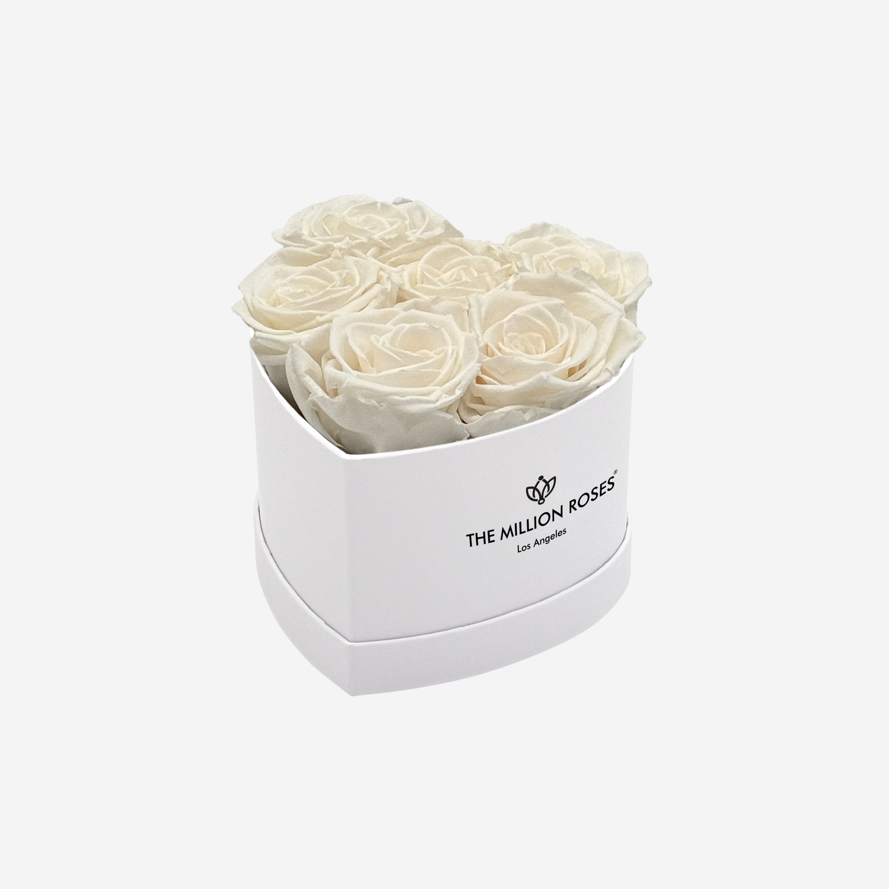 Baby Heart White Box | White Roses